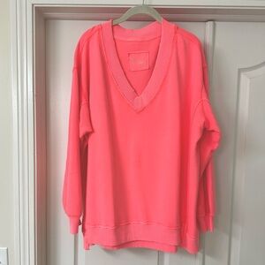 NWT - Aerie Oversized V Neck Sweatshirt